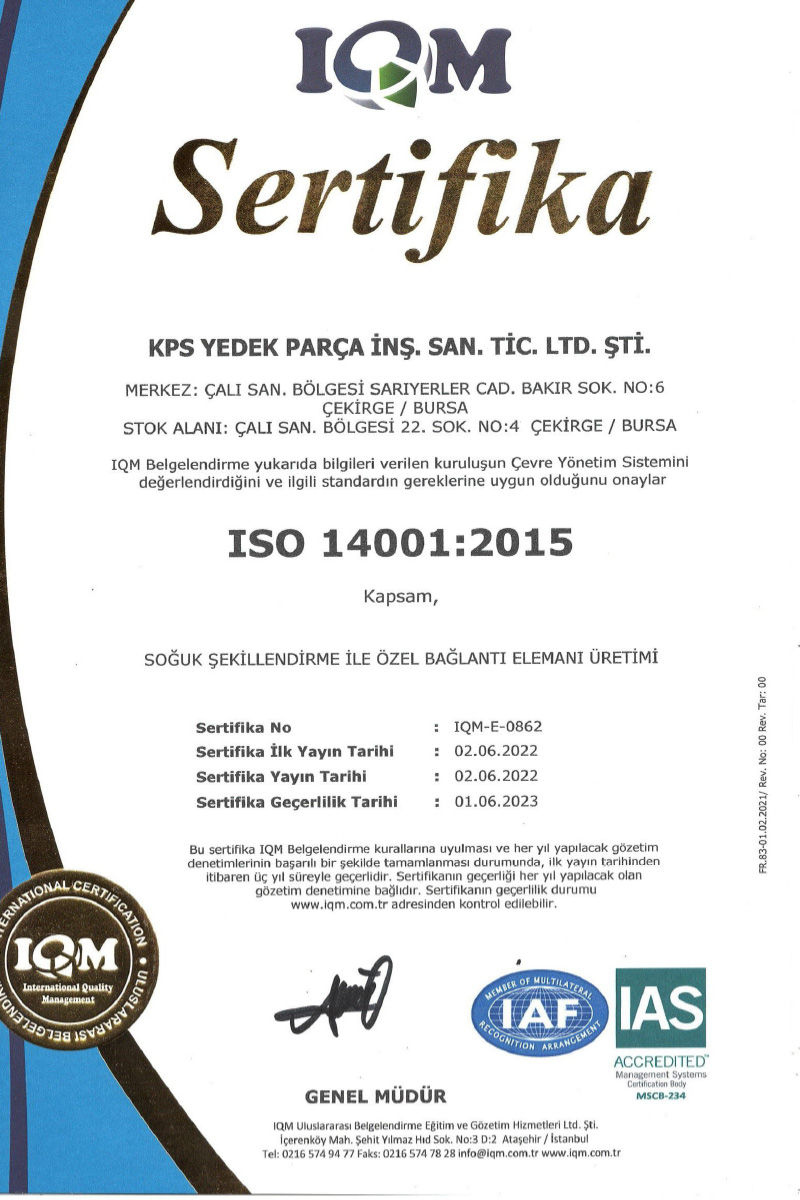 Certificates - KPS Grup